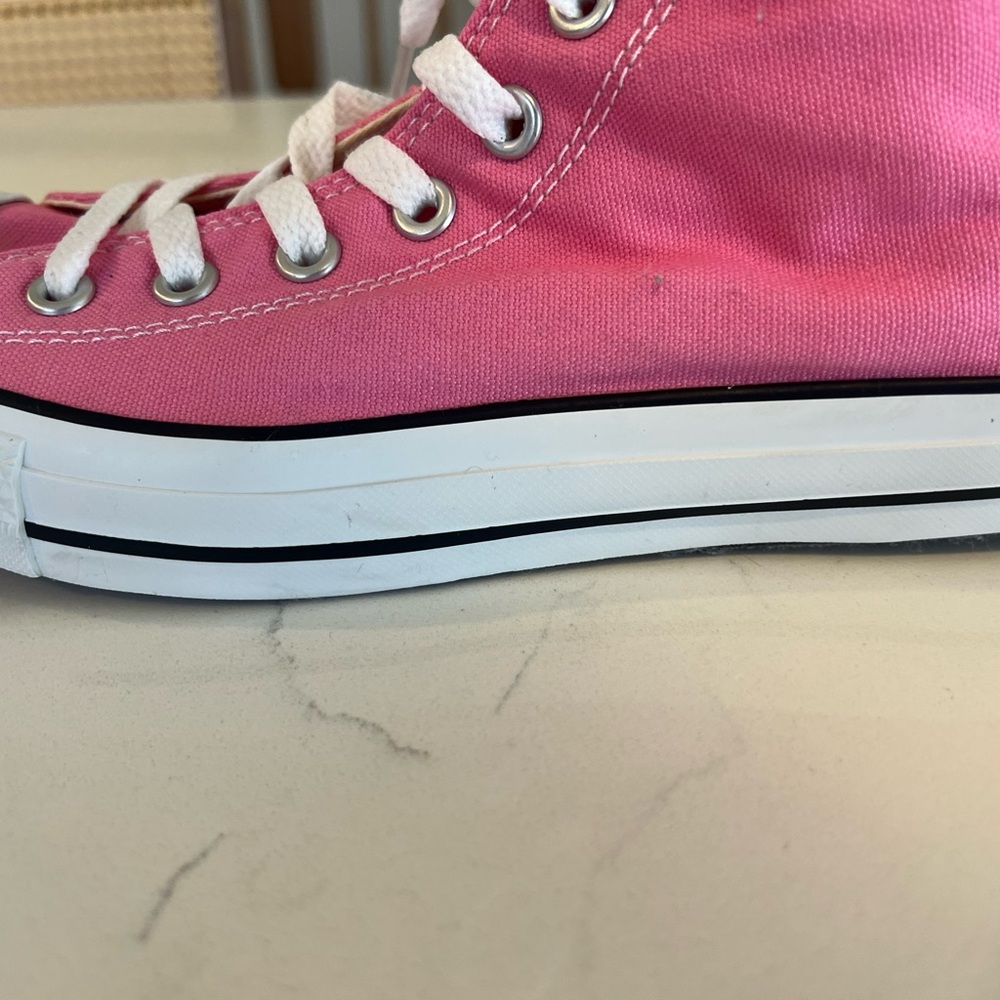 Converse Pink High-Top Sneakers - Picture 7 of 8